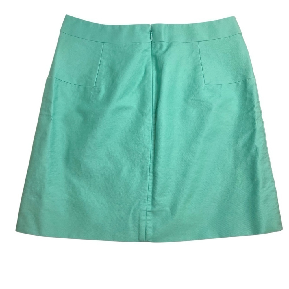 JCrew Mini Pencil Skirt Aqua Mint Blue Size 8 - Picture 4 of 4